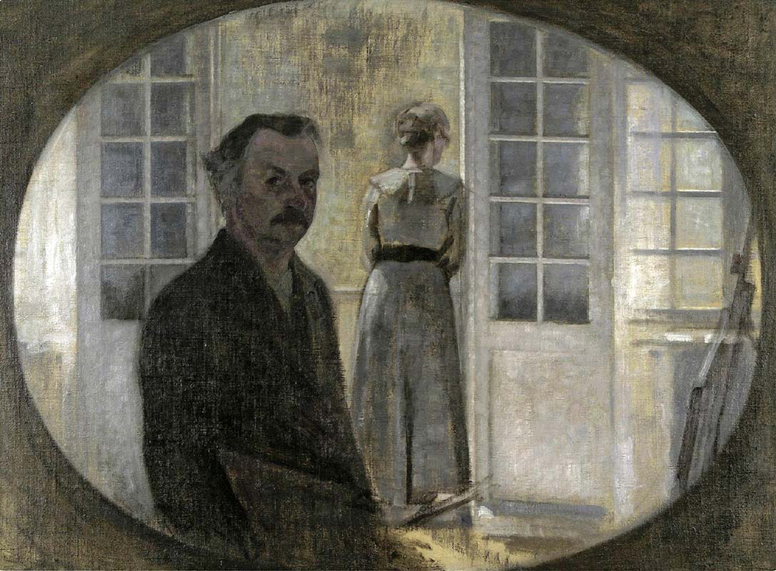 The Artist and his Wife seen Through a Mirror